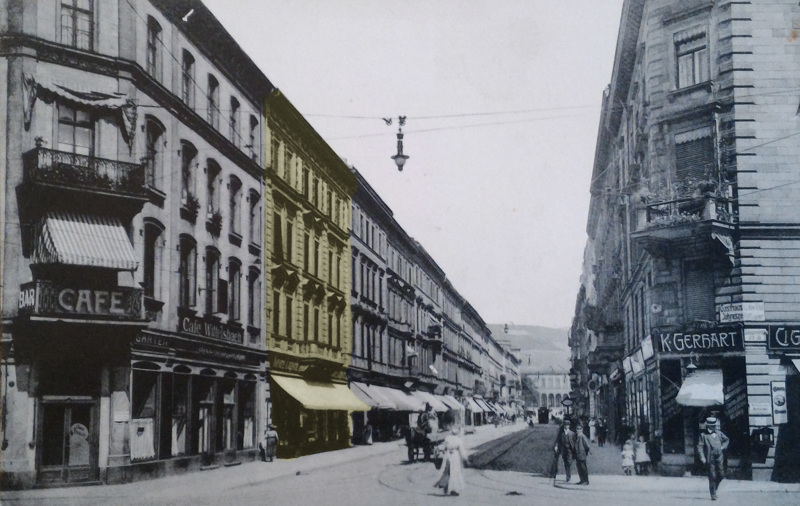 Kaiserstraße, vor 1916 © Stadtarchiv Würzburg